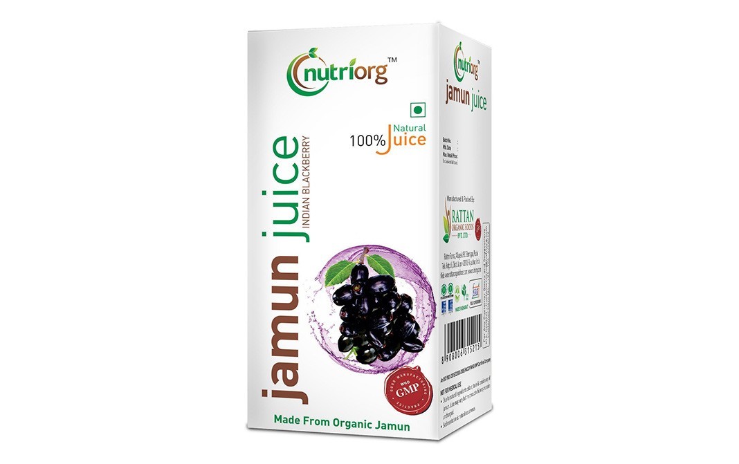 Nutriorg Jamun Juice (Indian Blackberry)   Box  500 millilitre